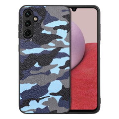 Кожаный чехол „Camouflage“ Pattern - синий (Galaxy A14 5G / A14 4G) цена и информация | Чехлы для телефонов | pigu.lt