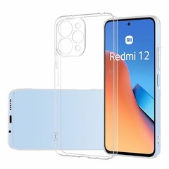 Твердый силиконовый чехол (TPU) - прозрачный (Redmi 12 4G) цена и информация | Чехлы для телефонов | pigu.lt