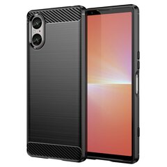 „Carbon“ твердый силиконовый чехол (TPU) - черный (Redmi 9) цена и информация | Чехлы для телефонов | pigu.lt