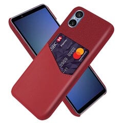 Кожаный чехол „KSQ“ Shell - красный (Xperia 5 V) цена и информация | Чехлы для телефонов | pigu.lt