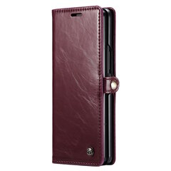 Кожиный чехол-книжка "CaseMe" Leather - розовый (Galaxy S23 FE) цена и информация | Чехлы для телефонов | pigu.lt