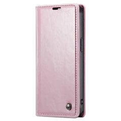 Кожиный чехол-книжка "CaseMe" Leather - розовый (Galaxy S23 FE) цена и информация | Чехлы для телефонов | pigu.lt