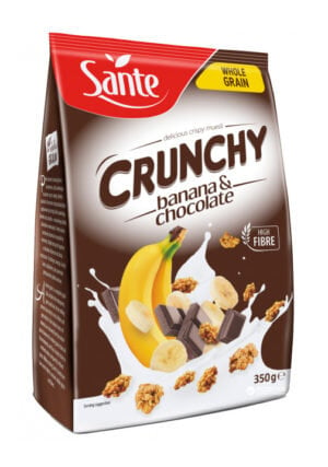 Traškūs dribsniai Sante Banana&Chocolate, 350 g цена и информация | Kruopos, dribsniai, košės | pigu.lt