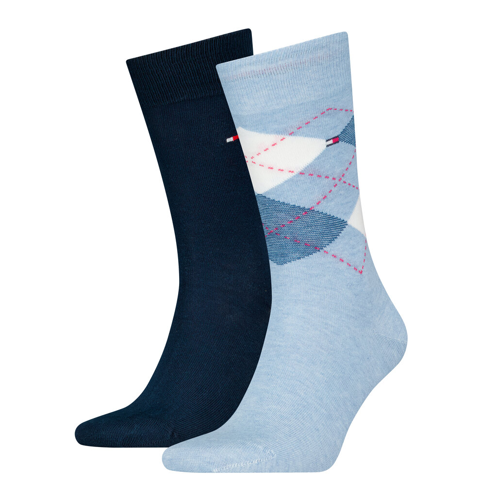 Tommy Hilfiger vyriškos kojinės 2 vnt, tamsiai mėlynos-šviesiai mėlynos цена и информация | Vyriškos kojinės | pigu.lt