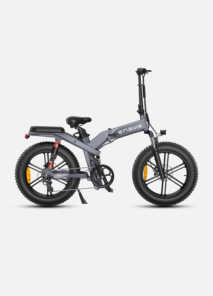 Elektrinis dviratis Engwe 20", pilkas kaina ir informacija | Elektriniai dviračiai | pigu.lt