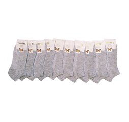 Kojinės moterims Drugelis, pilkos, 10 porų kaina ir informacija | Moteriškos kojinės | pigu.lt