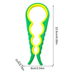 Открывалка для банок 4в1, зеленая цена и информация | Кухонная утварь | pigu.lt