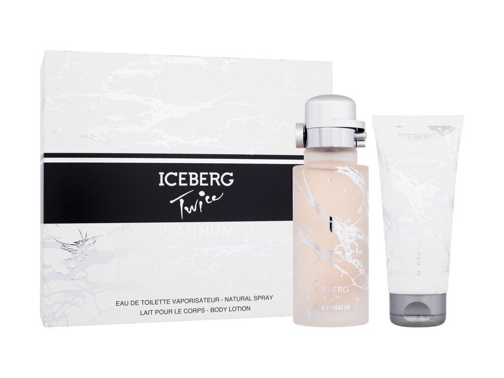 Kosmetikos rinkinys Iceberg Twice Platinum moterims: tualetinis vanduo EDT, 125 ml + kūno losjonas, 100 ml kaina ir informacija | Kvepalai moterims | pigu.lt