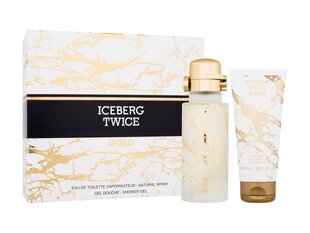 Kosmetikos rinkinys Iceberg Twice Gold vyrams: tualetinis vanduo EDT, 125 ml + dušo želė, 100 ml цена и информация | Мужские духи | pigu.lt