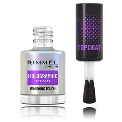 Viršutinis nagų lakas Rimmel Holographic Top Coat, 12 ml kaina ir informacija | Nagų lakai, stiprintojai | pigu.lt