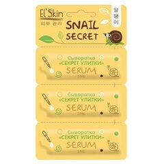 Veido serumas El'Skin Snail Secret, 3x2 ml цена и информация | Маски для лица, патчи для глаз | pigu.lt