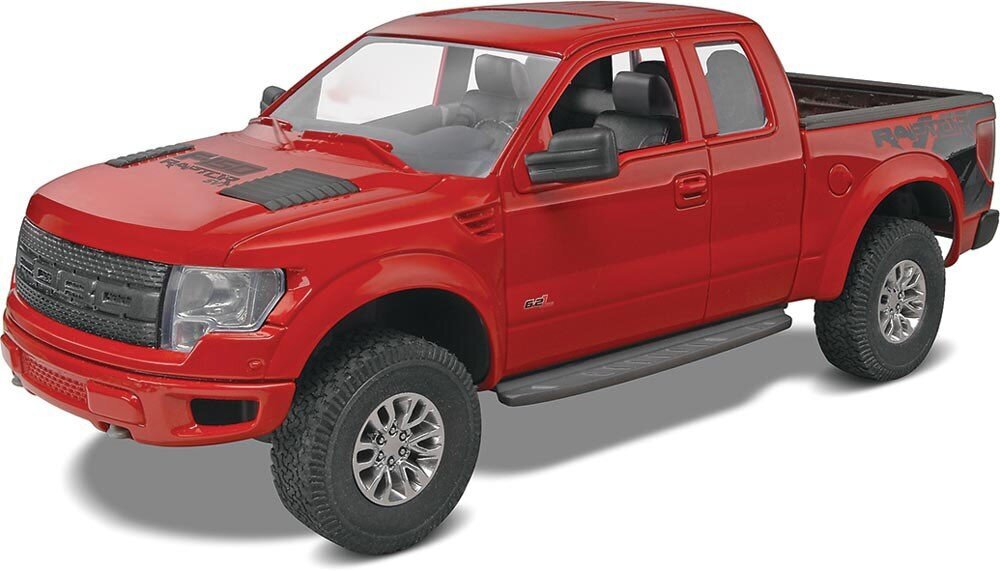 Kolekcinis modeliukas Ford F-150 SVT Raptor, raudonas kaina ir informacija | Kolekciniai modeliukai | pigu.lt