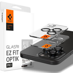 Spigen Glass tR EZ Fit Optik Pro 2 Pack kaina ir informacija | Apsauginės plėvelės telefonams | pigu.lt