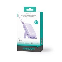 Powerbank Joyroom JR-L008 Plus Cutie Series 22.5W 20000mAh with stand + USB-A - USB-C cable - purple цена и информация | Зарядные устройства Power bank | pigu.lt