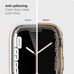 Spigen ULTRA HYBRID Apple Watch 7 | 8 | 9 (45 MM) CRYSTAL CLEAR цена и информация | Аксессуары для смарт-часов и браслетов | pigu.lt