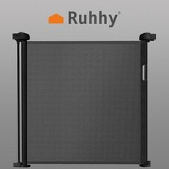 Ворота безопасности Ruhhy 22941, 86 x 154 см, цвет черный цена и информация | Средства по уходу за животными | pigu.lt