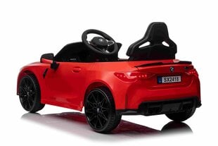 BMW M4, детский одноместный электромобиль, красный цена и информация | Электромобили для детей | pigu.lt