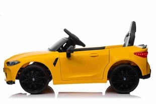 BMW M4, детский одноместный электромобиль, желтый цена и информация | Электромобили для детей | pigu.lt