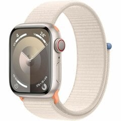 Apple Watch Series 9 41 mm, Starlight цена и информация | Смарт-часы (smartwatch) | pigu.lt