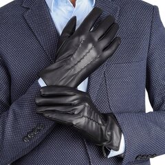 MENSIONAL Перчатки утепленные из телячьей кожи BLACK ELEGANT RKW-XXL цена и информация | Женские перчатки | pigu.lt