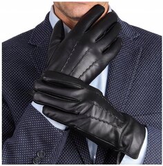 MENSIONAL Перчатки утепленные из телячьей кожи BLACK ELEGANT RKW-L цена и информация | Женские перчатки | pigu.lt