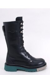 Ilgaauliai batai moterims Inello 184795-46, juodi kaina ir informacija | Aulinukai, ilgaauliai batai moterims | pigu.lt