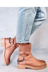 Auliniai batai moterims Inello 184924-54, smėlio spalvos kaina ir informacija | Aulinukai, ilgaauliai batai moterims | pigu.lt