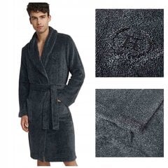 Chalatas vyrams Henderson AW23_40980_90X, juodas цена и информация | Мужские халаты, пижамы | pigu.lt