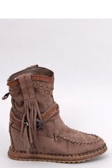 Aulinukai moterims Inello 184794, rudi kaina ir informacija | Aulinukai, ilgaauliai batai moterims | pigu.lt