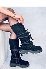 Ilgaauliai batai moterims Inello 185856, juodi kaina ir informacija | Aulinukai, ilgaauliai batai moterims | pigu.lt