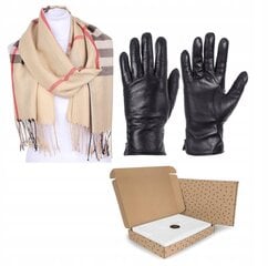 Подарочный набор для женщин - перчатки + шарф WYB_RKW11B-SZA-09 цена и информация | Женские перчатки | pigu.lt