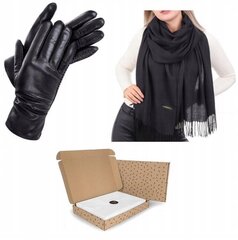 Подарочный набор для женщин - перчатки + шарф WYB_RKW12-SZA-01 цена и информация | Женские перчатки | pigu.lt