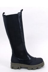 Ilgaauliai batai moterims Inello 184529, juodi kaina ir informacija | Aulinukai, ilgaauliai batai moterims | pigu.lt