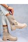 Auliniai batai moterims Inello 184531-55, smėlio spalvos kaina ir informacija | Aulinukai, ilgaauliai batai moterims | pigu.lt