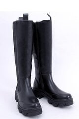 Ilgaauliai batai moterims Inello 174079-55, juodi kaina ir informacija | Aulinukai, ilgaauliai batai moterims | pigu.lt