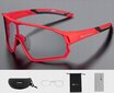 Dviratininkų akiniai Rockbros 10137, raudoni цена и информация | Sportiniai akiniai | pigu.lt