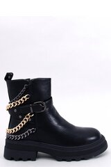 Auliniai batai moterims Inello 187404-56, juodi kaina ir informacija | Aulinukai, ilgaauliai batai moterims | pigu.lt