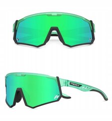 Dviratininkų akiniai Twinshield STW-C35, žali kaina ir informacija | Sportiniai akiniai | pigu.lt