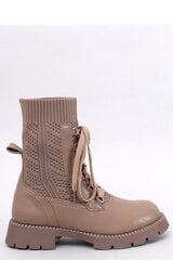 Auliniai batai moterims Inello 187374-56, smėlio spalvos kaina ir informacija | Aulinukai, ilgaauliai batai moterims | pigu.lt
