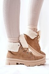 Aulinukai moterims Step in style 173423-55, smėlio spalvos kaina ir informacija | Aulinukai, ilgaauliai batai moterims | pigu.lt