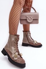 Auliniai batai moterims Step in style 187344-55, rudi kaina ir informacija | Aulinukai, ilgaauliai batai moterims | pigu.lt