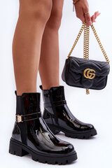 Aulinukai moterims Step in style 184865, juodi kaina ir informacija | Aulinukai, ilgaauliai batai moterims | pigu.lt