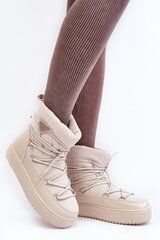 Aulinukai moterims Step In Style 18941256, smėlio spalvos kaina ir informacija | Aulinukai, ilgaauliai batai moterims | pigu.lt
