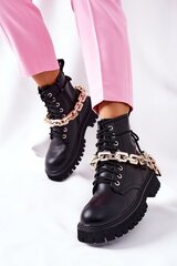 Auliniai batai moterims Step in style 173440-55, juodi kaina ir informacija | Aulinukai, ilgaauliai batai moterims | pigu.lt