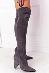 Ilgaauliai batai moterims Step in style 189741, pilki kaina ir informacija | Aulinukai, ilgaauliai batai moterims | pigu.lt