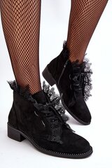 Aulinukai moterims Step in style 186225, juodi kaina ir informacija | Aulinukai, ilgaauliai batai moterims | pigu.lt