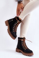 Auliniai batai moterims Step in style 174145-55, juodi kaina ir informacija | Aulinukai, ilgaauliai batai moterims | pigu.lt