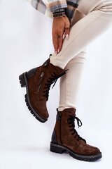 Auliniai batai moterims Step in style 174147-55, rudi kaina ir informacija | Aulinukai, ilgaauliai batai moterims | pigu.lt