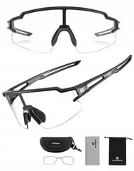 Dviratininkų akiniai Rockbros 10175, juodi kaina ir informacija | Sportiniai akiniai | pigu.lt
