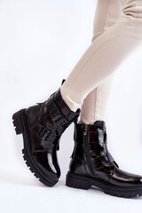 Auliniai batai moterims Step in style 174795-56, juodi kaina ir informacija | Aulinukai, ilgaauliai batai moterims | pigu.lt